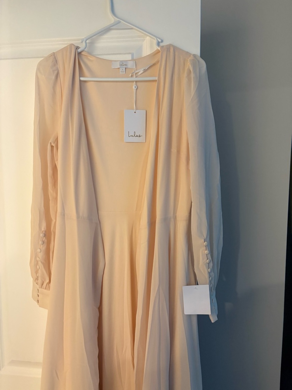 Lulu's Peach Blush Sleeveless Maxi Dress